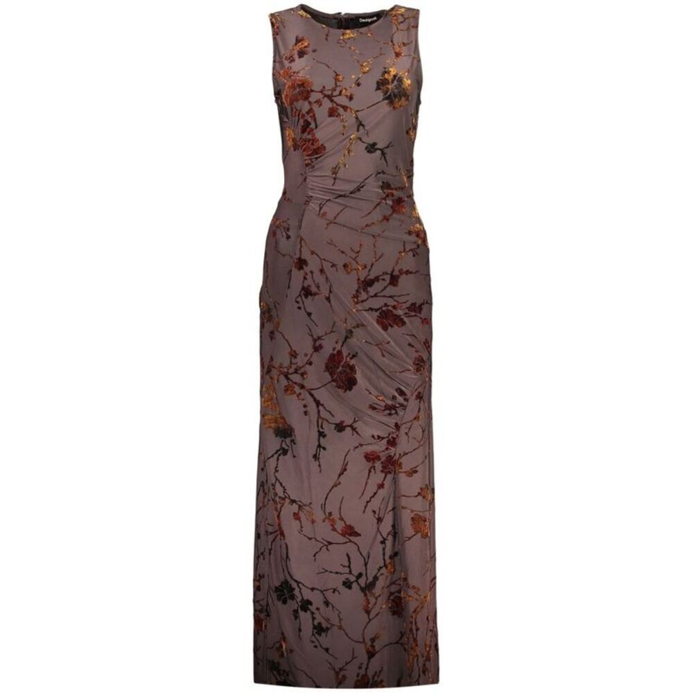 Desigual Brown Polyester Women's Women's Dress